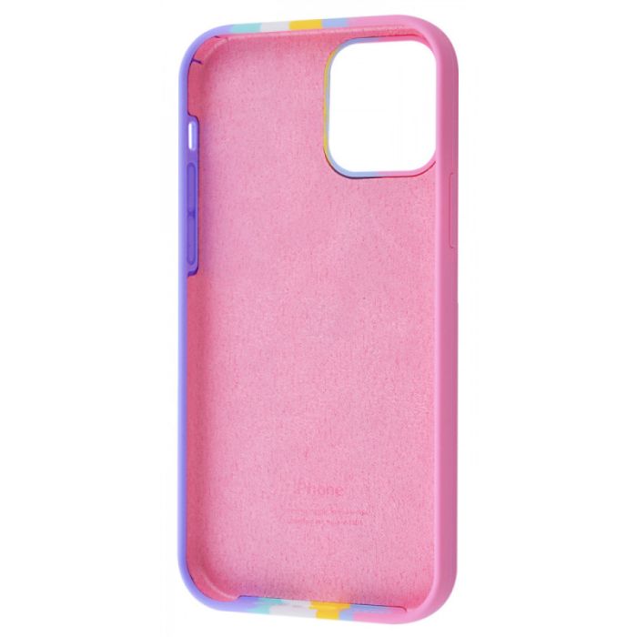 Чехол Silicone case Full Rainbow для Apple iPhone 13 Pro (6.1")
