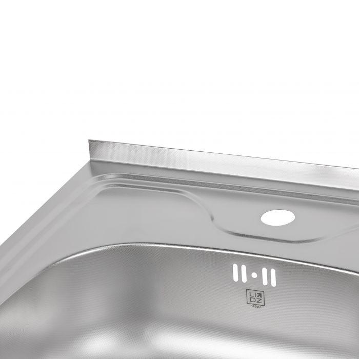 Кухонная мойка Lidz 6050 0,6мм Satin (LIDZ605006SAT)