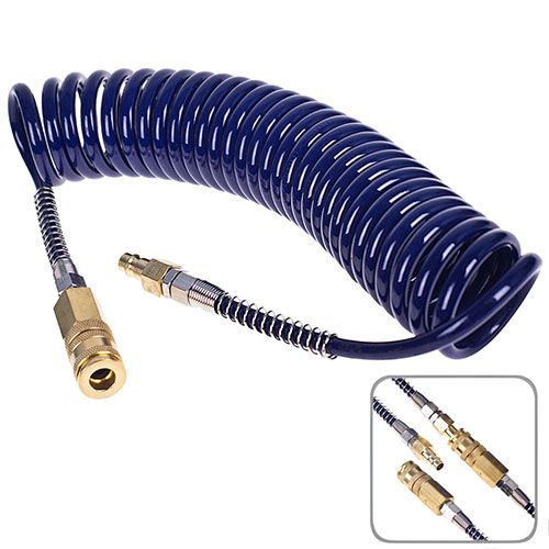 Шланг спиральный для пневмоинструмента 5мм*8мм*10м (полиуретан) Alloid