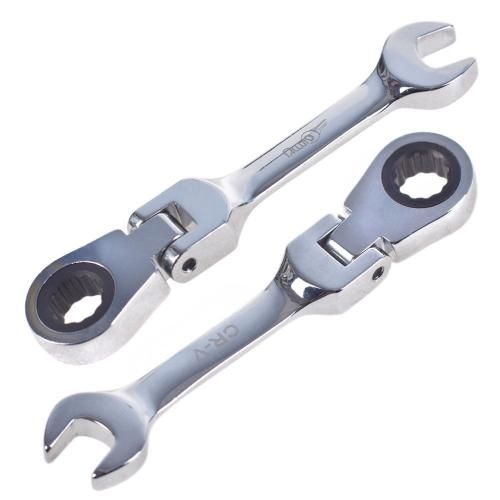 Ключ комбинированный трещоточный сокращенный с карданом 12 мм Alloid