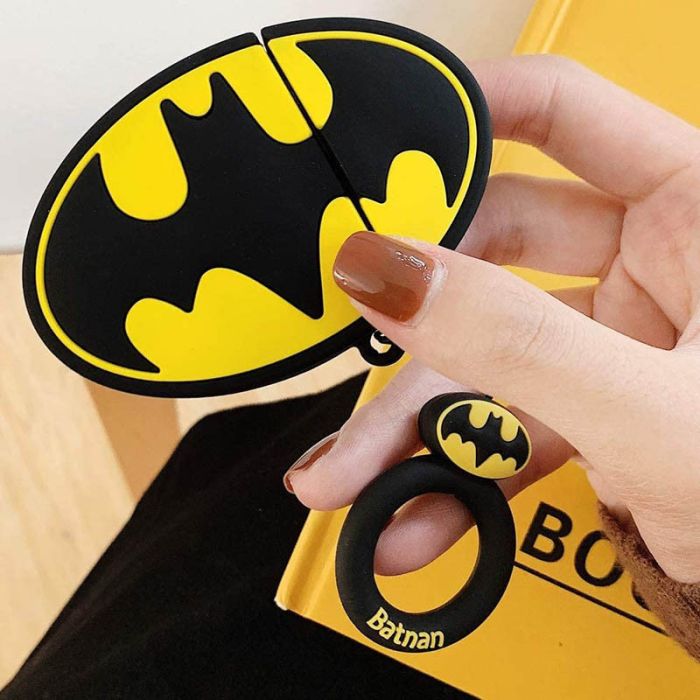 Силиконовый футляр Marvel & DC series для наушников AirPods 1/2 + кольцо