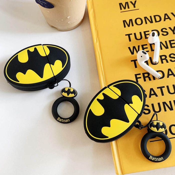 Силиконовый футляр Marvel & DC series для наушников AirPods 1/2 + кольцо