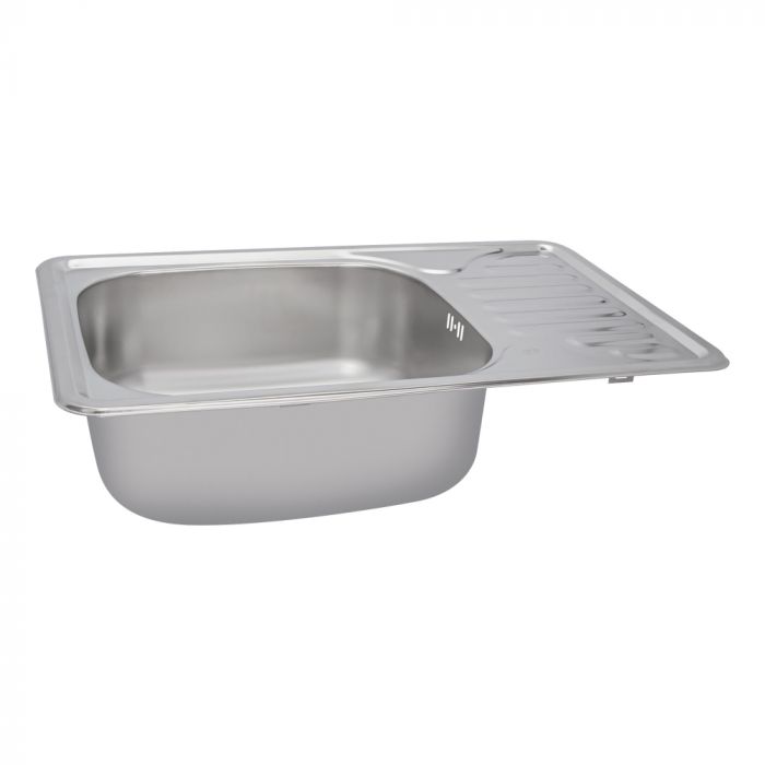 Кухонная мойка Lidz 6642 0,8мм Satin (LIDZ664208SAT)