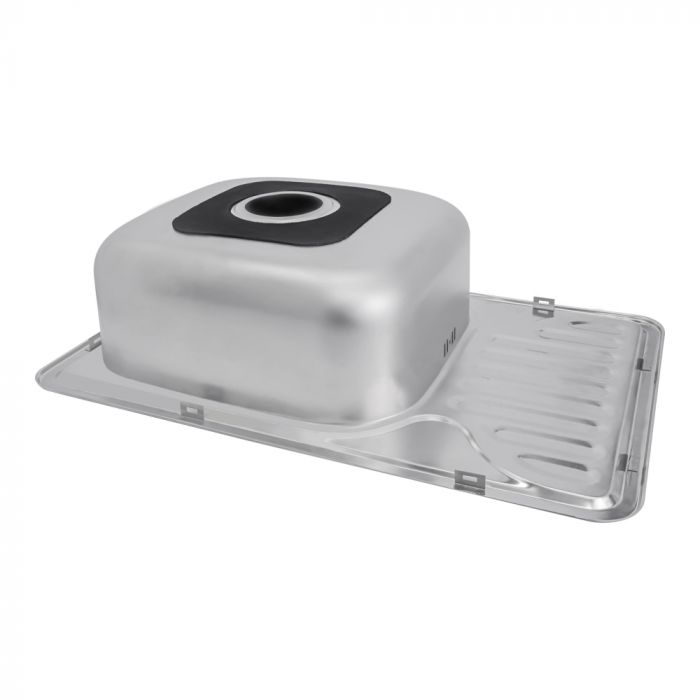 Кухонная мойка Lidz 6642 0,8мм Satin (LIDZ664208SAT)