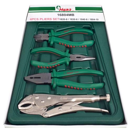 Комплект(пассатижи .Бокорезы.Круглогубцы.) (16804MB) HANS