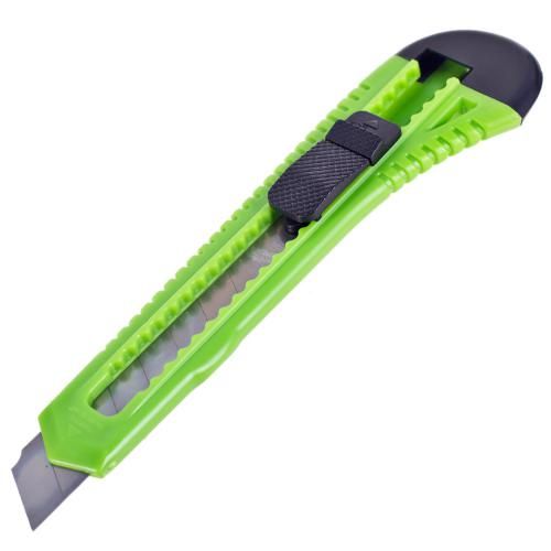 Нож пластиковый с выдвижным сегментом лезвием 18мм Alloid