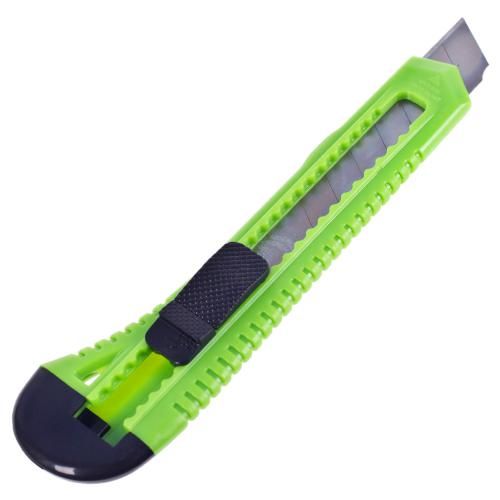 Нож пластиковый с выдвижным сегментом лезвием 18мм Alloid