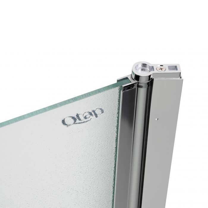 Штора на ванну Qtap Standard CRM407513APR стекло Pear 6 мм, 75х130 см, право