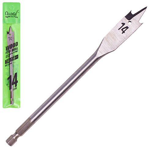 Свердло по дереву пір'яне 14x150мм Alloid