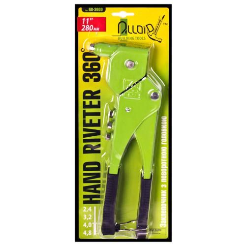 Заклепочный пистолет GR-3000 с поворотом на 360 гад. Alloid