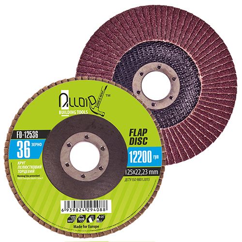 Круг лепестковый торцевой 125 мм, зерно 36 Alloid