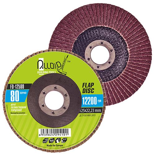 Круг лепестковый торцевой 125 мм, зерно 80 Alloid