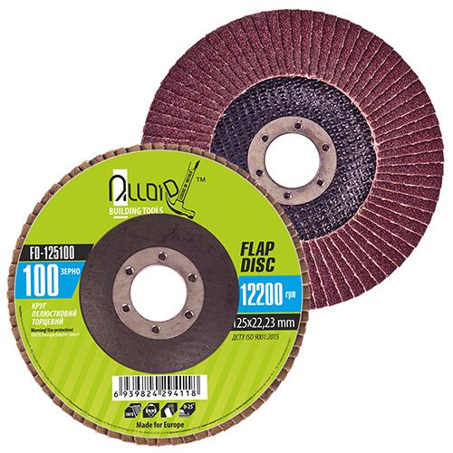 Круг лепестковый торцевой 125 мм, зерно 100 Alloid