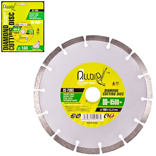 Диск алмазный сегментный отрезной 180 мм Alloid