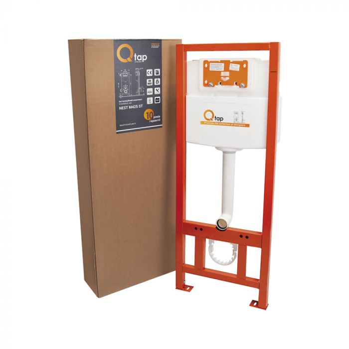 Набор инсталляций 4 в 1 Qtap Nest ST с линейной панелью смыва QT0133M425V1105GW