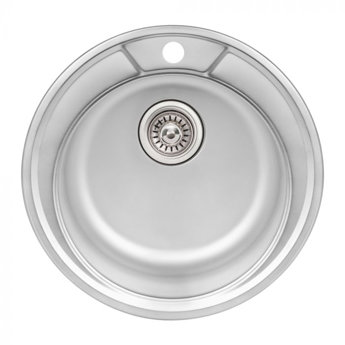 Кухонная мойка Qtap D490 0,8мм Satin (QTD490SAT08)