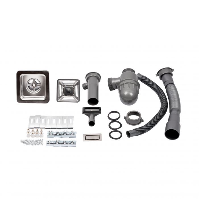 Набор 3 в 1 Qtap кухонная мойка DK7850R 3.0/1.2 мм Satin + сушилка + дозатор для моющего средства