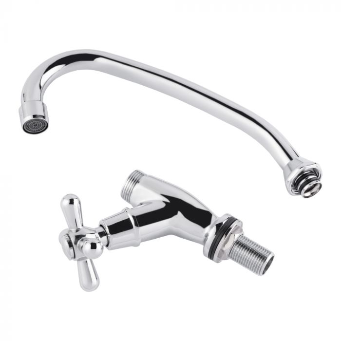 Кран на одну воду для кухни Lidz (CRM) Dominox 15 269F