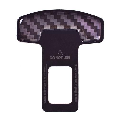 Заглушка ремня безопасности алюминиевая Карбон (1 шт.)