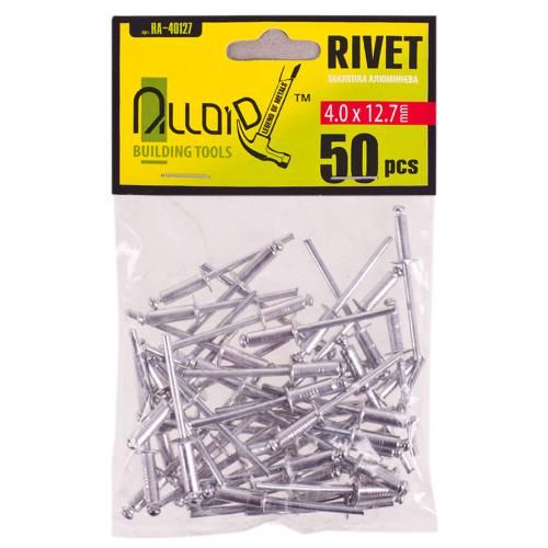 Заклепка алюминиевая 4,0х12,7мм, 50 шт Alloid