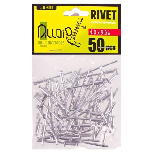 Заклепка алюминиевая 4,0 х 9,6мм, 50 шт Alloid (RA-4096)