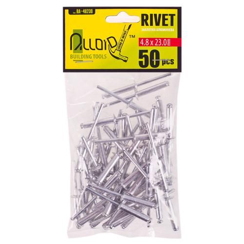 Заклепка алюминиевая 4,8х23,0мм, 50 шт Alloid