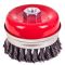 Щетка торцевая усиленная "пучки крученой проволоки" 100мм, М14х2 Alloid (WB-20100U)