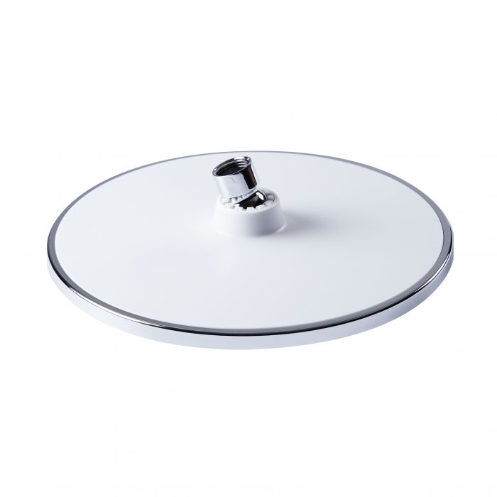 Воронка для верхнего душа Qtap Hlavova 230 мм округлая QTHLAVA228O1ZCC White