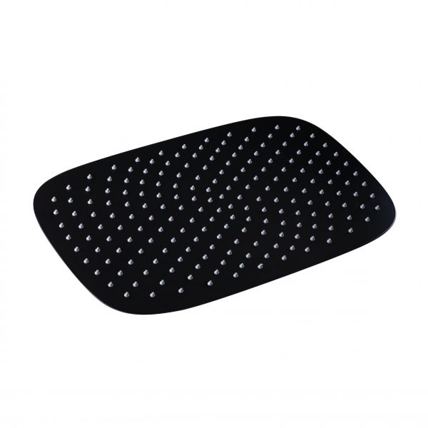 Лійка для верхнього душу Qtap Hlavova 500х300 мм прямоугольна QTHLAS500N1ZBB Black Matt