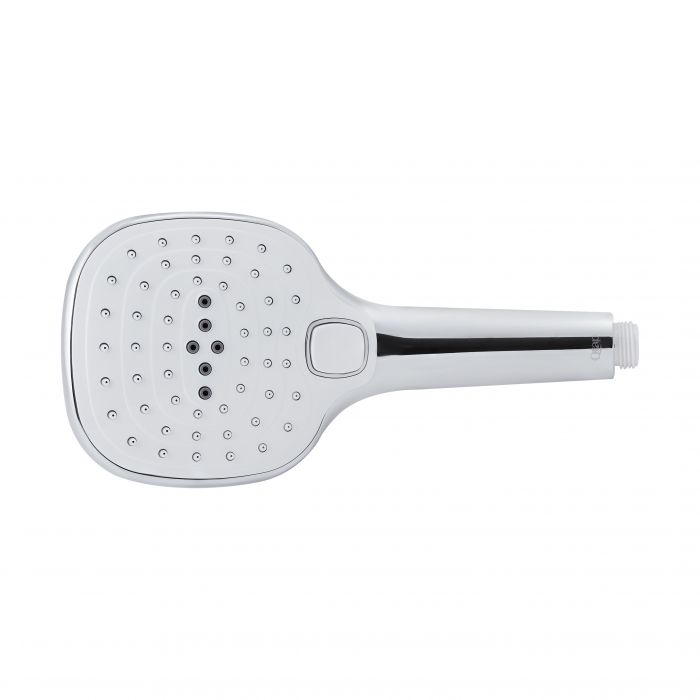 Воронка для ручного душа Qtap Rucni 120х120 мм прямоугольная QTHLA120N3KCW Chrome/White