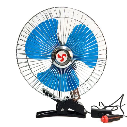 Вентилятор в прикурювач метал 24В 6" на клипсе