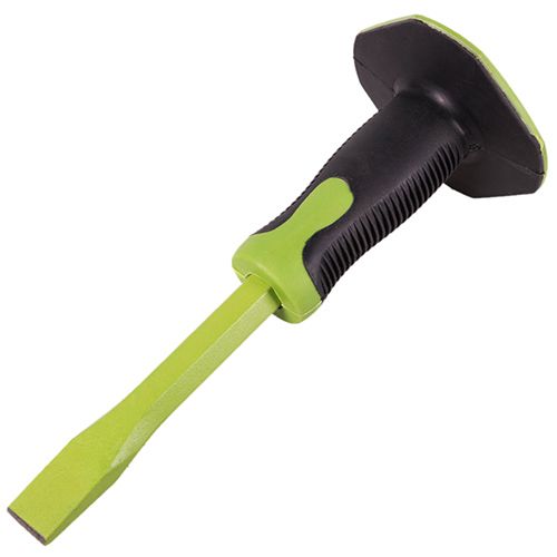 Зубило для камня плоское 250х16х19мм с защитной рукояткой Alloid