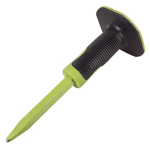 Зубило для камня пикообразное 250х16мм с защитной рукояткой Alloid (PT-25016P)