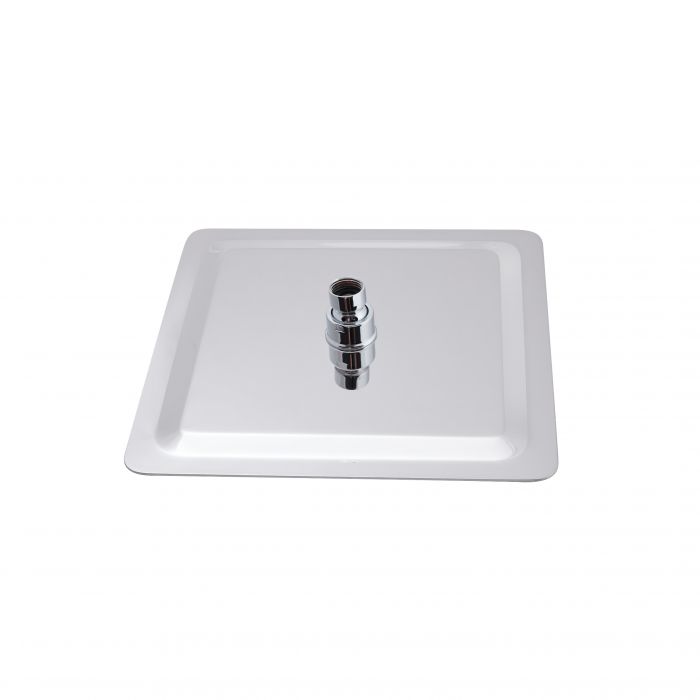 Душевая система универсальная Qtap Sloup термостатическая на два потребителя с полкой QTSL57T105VNKCB Chrome/Black