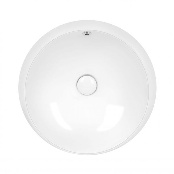 Раковина Qtap Jay 475х475х200 White з донним клапаном QT0711K305W