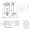 Набор Qtap инсталляция 3 в 1 Nest QT0133M425 с панелью смыва круглой QT0111M11111SAT + унитаз с сиденьем Jay QT07335176W