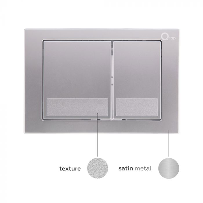 Набор Qtap инсталляция 3 в 1 Nest QT0133M425 с панелью квадратного смыва QT0111M06029SAT + унитаз с сиденьем Robin QT1333046ENRW