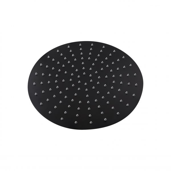 Лійка для верхнього душу Qtap Hlavova 300 мм округла QTHLS300O1ZBB Black Matt