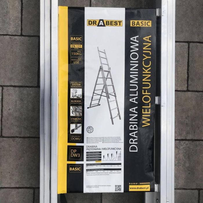 Драбина 3-секційна універсальна Drabest BASIC 3х7
