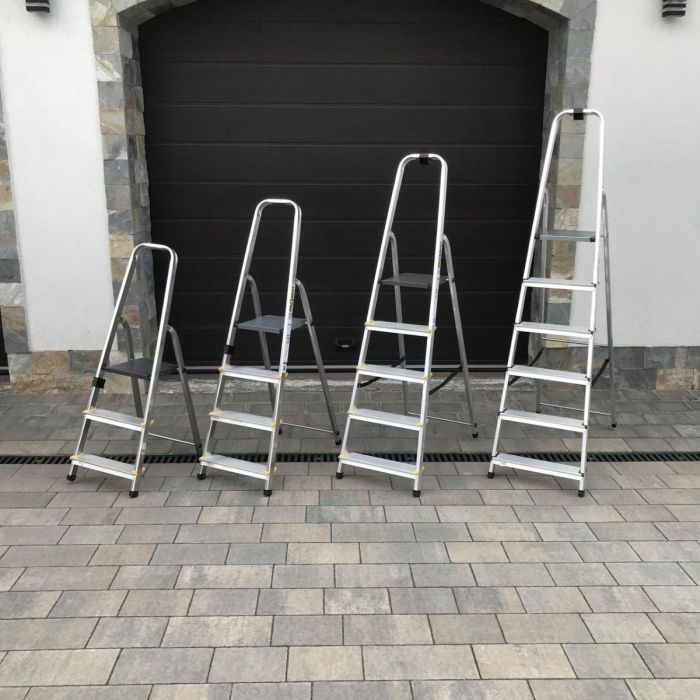 Одностороння алюмінієва драбина Drabest PRO 5-ступенева 150 кг