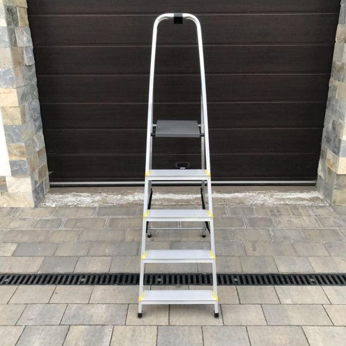 Одностороння алюмінієва драбина Drabest PRO 5-ступенева 150 кг