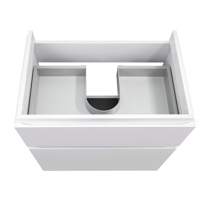 Комплект Qtap Albatross 710х825х460 White напольная тумба + раковина врезная QT0171TN700D3070CW