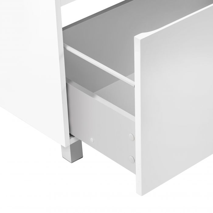 Комплект Qtap Albatross 710х825х460 White напольная тумба + раковина врезная QT0171TN700D3070CW