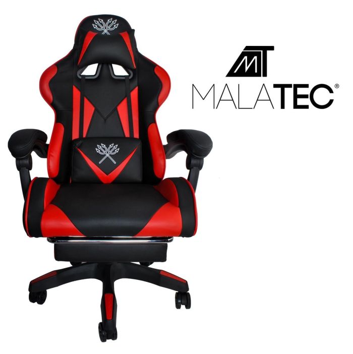 Компьютерное кресло Malatec 8978 Черно-красный, MALATEC, экокожа