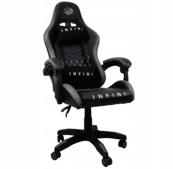 Компьютерное кресло Extreme INFINI FIVE Черно-серый, Zenga экокожа