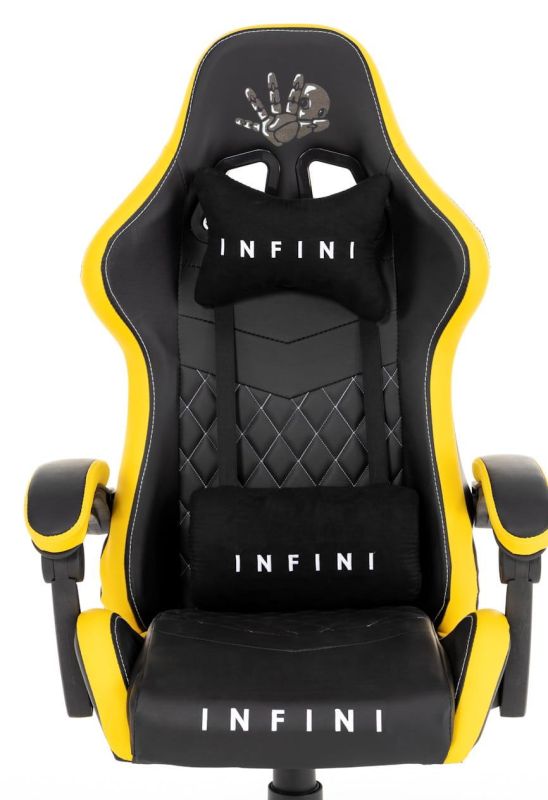 Компьютерное кресло Extreme INFINI FIVE Черно-желтый, Zenga экокожа