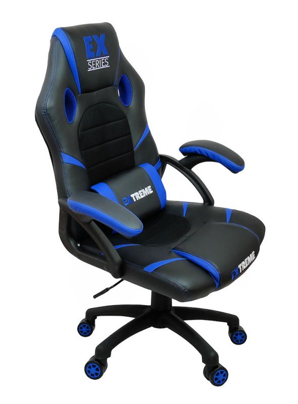Компьютерное кресло Extreme EX Синий, Zenga экокожа