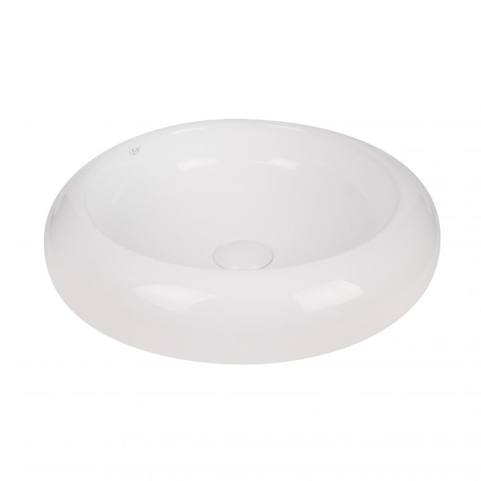 Раковина-чаша Qtap Robin 460460x100 White с донным клапаном QT13113062W