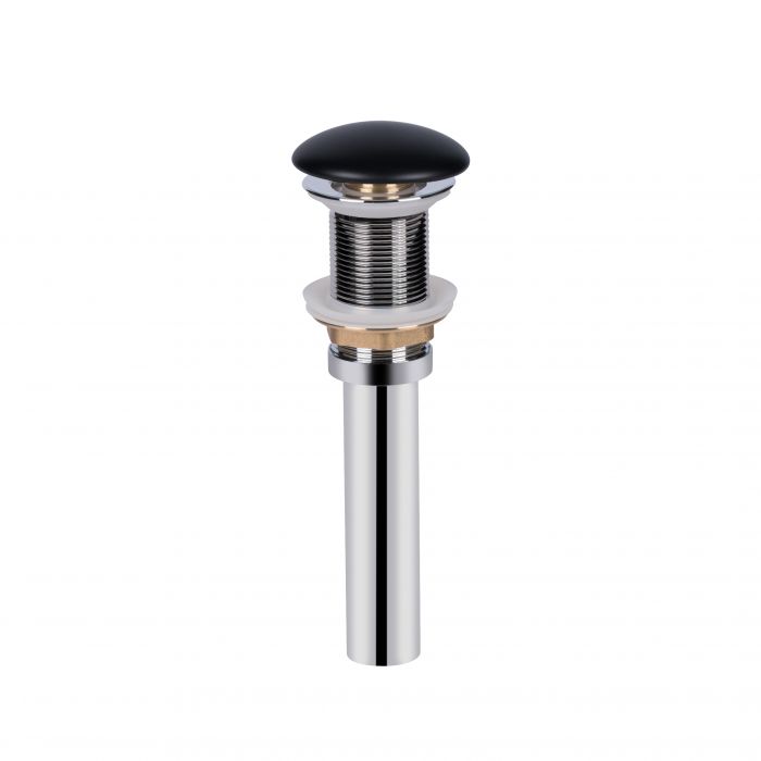 Раковина-чаша Qtap Scorpio 550х390х120 Matt black с донным клапаном QT14112243MB