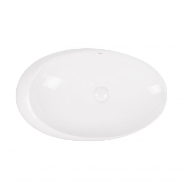 Раковина-чаша Qtap Leo 690x435x180 White с донным клапаном QT11111094W
